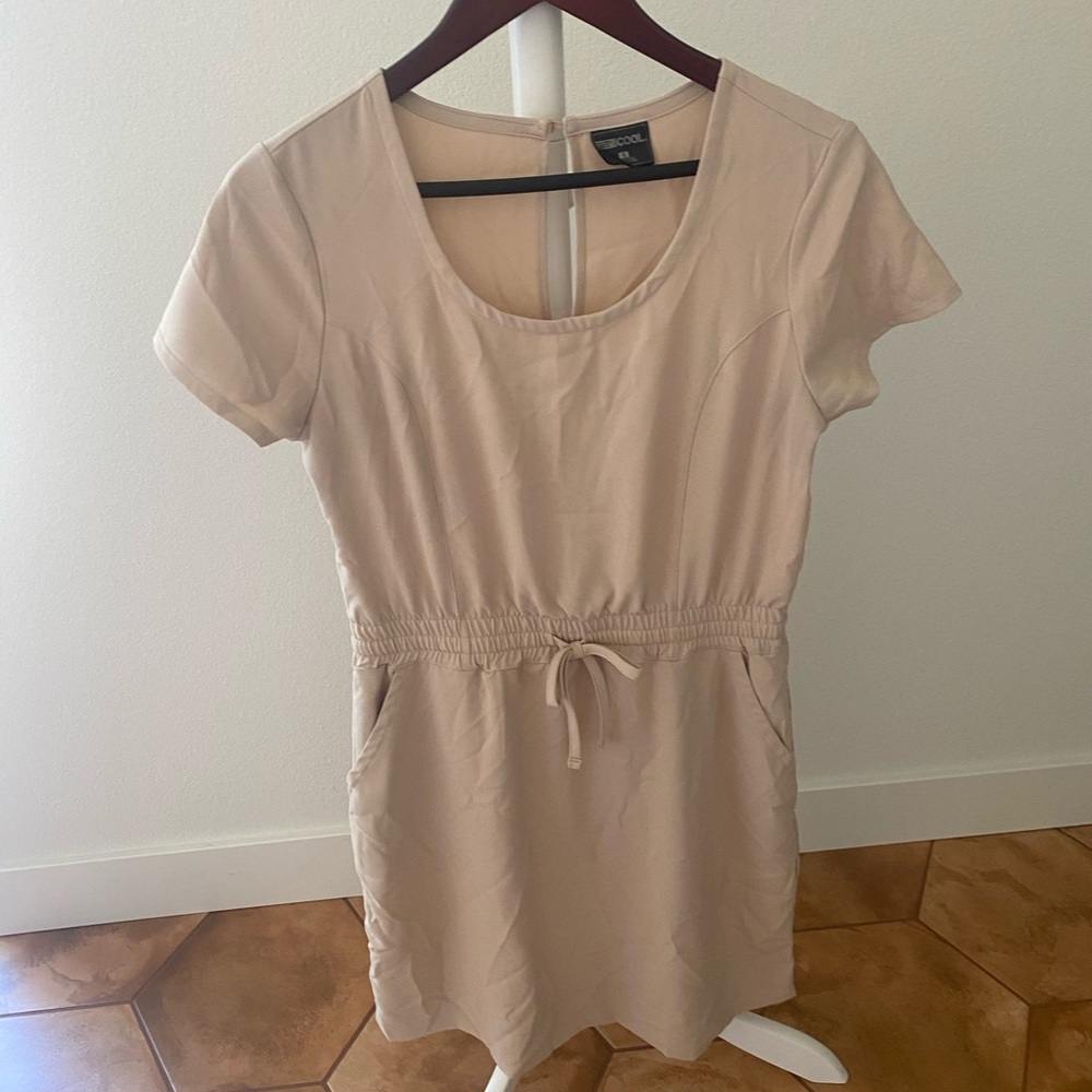 Beige Asymmetrical Dress